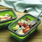 HI NATURE™ Vershoudbakjes set 4 stuks - Bewaarbakjes opvouwbaar - Diepvriesbakjes vierkant - Meal prep bakjes - Lunchbox set - Magnetron bakjes met deksel - BPA Vrij Siliconen vershouddoos - Silicone bakjes - Voedselcontainer