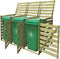 vidaXL - Containerberging - enkel - 240 - L - geïmpregneerd - hout