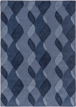 Vloerkleed Brink & Campman Decor Riff Water Blue 98208 - maat 160 x 230 cm