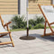 vidaXL - Parasolvoet - 45x45x30 - cm - gietijzer - bronskleurig