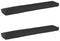vidaXL - Ligbedkussens - voor - Bank - 2 - stuks - Zwart - 200x40x8 - cm - Oxford - Stof