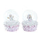 Kerstbal DKD Home Decor Kristal Hars (2 Stuks) (7 x 7 x 9 cm)