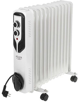 Adler AD 7817 - Olieradiator 2500W - 3 vermogensstanden - Wit