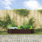 vidaXL - Tuin - Verhoogd - Bed - Bruin - 240x80x44 - cm - Gegalvaniseerd - Staal