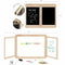 Jeujura Dubbelzijdig krijtbord - 60 cm x 46 cm - Kantoor & School