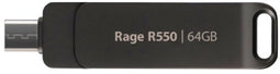 Patriot Rage R550 - USB-stick 64GB - USB 3.2 - Zwart