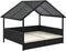 vidaXL - Hondenhok - met - kussen - poly - rattan