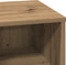 vidaXL - Nachttafels - met - LED - 2 - stuks - in - Artisan - Eik - 50x34,5x50 - cm