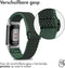 imoshion Elastisch nylon bandje - Geschikt voor Fitbit Charge 6, Charge 5 - Groen - One Size