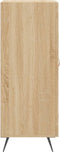 vidaXL - Dressoir - 34,5x34x90 - cm - bewerkt - hout - sonoma - eiken