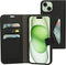 Mobiparts iPhone 15 Plus - Classic Wallet Case - Ruimte voor pasjes - Zwart