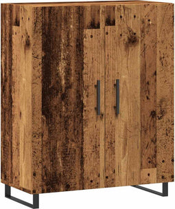 vidaXL - Dressoir - 69,5x34x90 - cm - bewerkt - hout - oud - houtkleurig