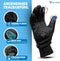MIVELO VELORIDER - Fietshandschoenen - Wind- en Waterdicht - Touchscreen - Zwart - Maat L