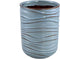 PTMD Mabelyn Blue Ceramic Pot Wavy Pattern Round L