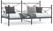 vidaXL - Slaapbank - zonder - matras - 100x190 - cm - staal - zwart