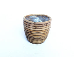 Van der leeden - Pot rond ballon streep D13H11 cm