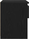 vidaXL - Nachtkastjes - 2 - stuks - Zwart - Eiken - 40x30x39 - cm - Bewerkt - Hout
