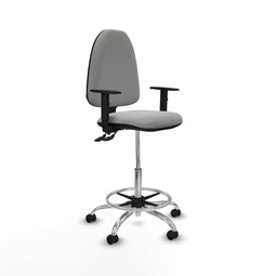 Piqueras y Crespo B1D05RP - Bureaustoel - Hoogteverstelbaar met armleuning - Lichtgrijs