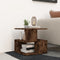 vidaXL - Salontafel - 40x40x40 - cm - bewerkt - hout - gerookt - eikenkleurig