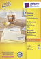 Avery Zweckform 3668 - Universele Etiketten - 52,5 x 21,2 mm permanent klevend - wit (100 vellen)