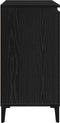 vidaXL - Dressoir - Zwart - Eiken - 104x35x70 - cm - Gegarandeerd - Hout