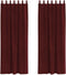 vidaXL - Zwarte - Gordijnen - met - Hengende - Lussen - 2 - stuks - Wijnrood - Velvet