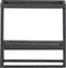 WOOOD Wandrek Binnen/Buiten Febe - Metaal - Zwart - 40x40x20