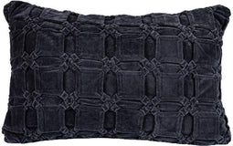 PTMD Sierkussen Nasim - 60x40x10 cm - Katoen - Grijs