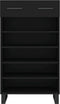 vidaXL - Schoenenkast - 60x35x105 - cm - bewerkt - hout - zwart