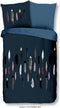 Good Morning Dekbedovertrek - Feathers - Katoen - Blauw - (200x200 cm)