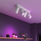 Calex Smart Plafondlamp - 4-Lichts - Slimme Opbouwspot - Draaibaar - Wit