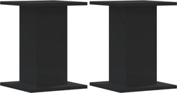 vidaXL - Speakerstandaards - 2 - st - 30x30x40 - cm - bewerkt - hout - zwart