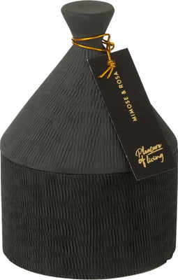 J-Line geurkaars - Pot Rain Reef - keramiek - zwart - 40U