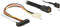 DeLOCK Mini-SAS HD SFF-8643 - 4x SAS SFF-8482 + 4x Molex met sideband - 1 meter - zwart