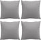 vidaXL - Sierkussens - 4 - st - 50x50 - cm - stof - grijs