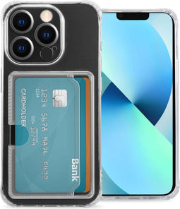 iMoshion Hoesje Geschikt voor iPhone 13 Mini Hoesje Met Pasjeshouder - iMoshion Softcase Backcover met pashouder 3.0 - Transparant