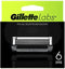 Gillette Navulmesjes Voor GilletteLabs - Exfoliating Bar En Heated Razor - 6 Scheermesjes