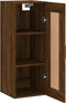 vidaXL - Wandkast - 34,5x34x90 - cm - bewerkt - hout - bruin - eikenkleur