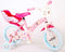 Volare Disney Princess - Kinderfiets - 14 inch - Handrem en zijwieltjes - Roze