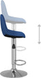 vidaXL - Barkrukken - 2 - st - stof - blauw