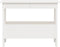 vidaXL - Halbankje - 60x28x45 - cm - massief - grenenhout - wit