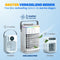 Vulpes Goods® Tech - Mini Airco PRO - Mobiele Airco 4in1 - 4 Windsnelheden 2 Luchtbevochtigingsstanden - Wit