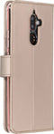 Accezz Hoesje Geschikt voor Nokia 7 Plus Hoesje Met Pasjeshouder - Accezz Wallet Softcase Bookcase - goud