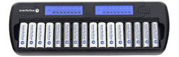 Everactive NC-1600 - Professionele Batterijlader - 16 Kanalen - Zwart
