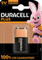 Duracell Plus 100 - 9V Alkaline Batterij - Lange levensduur - Zwart