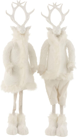 J-Line Rendier Winter Poly/Textiel Wit Large Assortiment Van 2