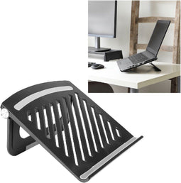 Q-Link standaard – laptop – schuin – 24.5 x 24.5 cm – zwart