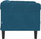 vidaXL Fauteuil fluweel blauw