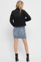 ONLY ONLTIA LIFE DNM JACKET - Zwart denim jack - Knoopsluiting - 2 borstzakken