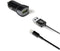 Celly CCUSBLIGHT - Turbo Autolader met USB-Lightning Kabel - 2.4A Output - Zwart
